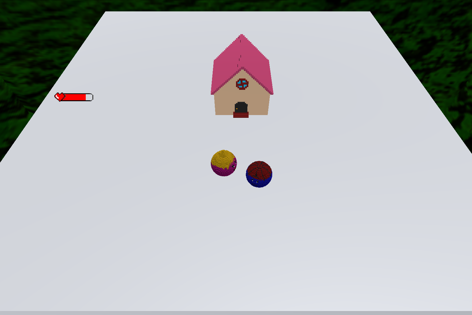 Ballroom characters approaching the house