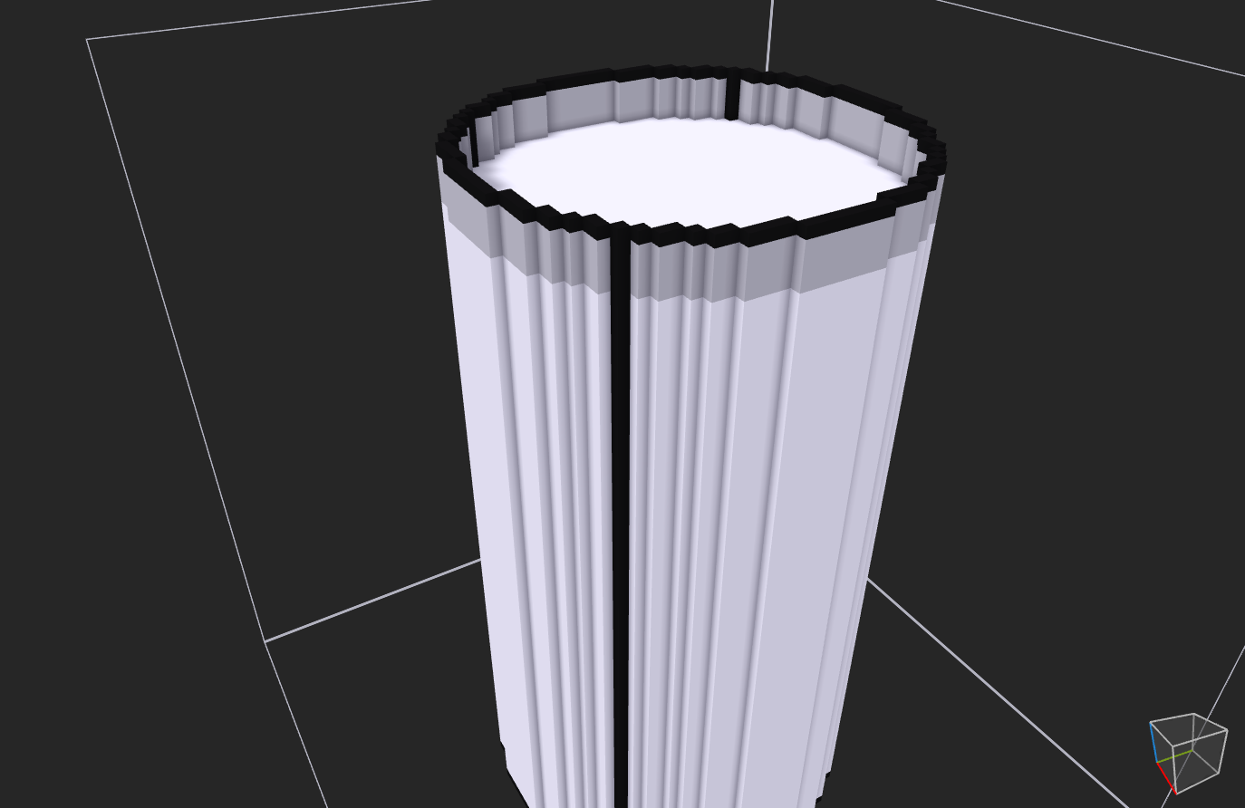 Glass of milk voxel asset for Needs Salt