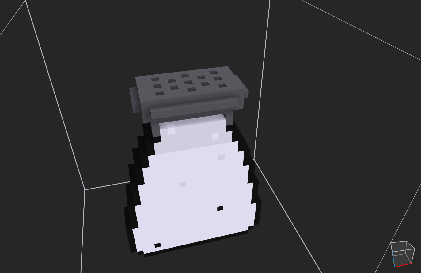 Salt shaker icon voxel asset for Needs Salt